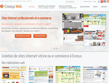 Tablet Screenshot of crealys-web.fr